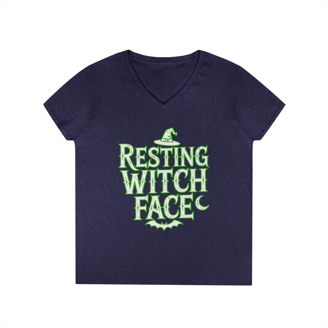 Resting Witch Face V-Neck Shirt - Bold Witchy Style - Gutsy Garb