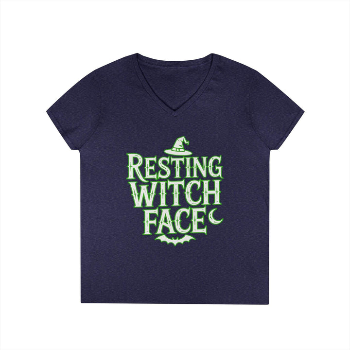 Resting Witch Face V-Neck Shirt - Bold Witchy Style - Gutsy Garb
