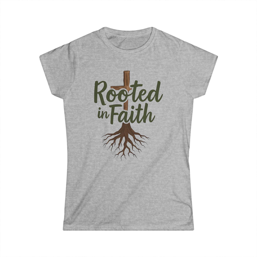 Rooted in Faith Shirt for Women - Soft, Stylish Tee - Gutsy Garb