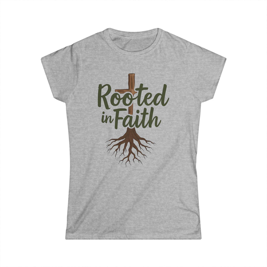 Rooted in Faith Shirt for Women - Soft, Stylish Tee - Gutsy Garb