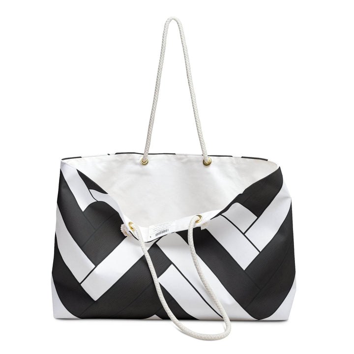 Stylish Overnight Bag for Women - Bold Black & White - Gutsy Garb