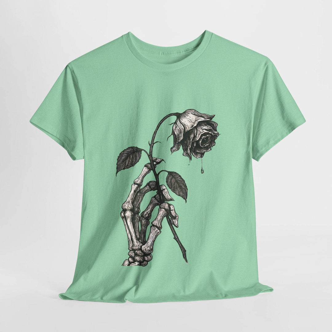 Unique Halloween Gift Shirt with Skeleton Rose - Gutsy Garb