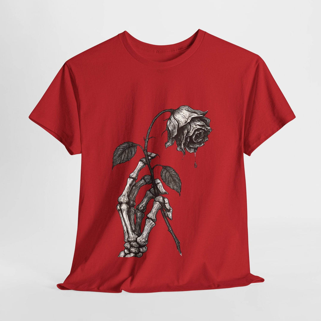 Unique Halloween Gift Shirt with Skeleton Rose - Gutsy Garb