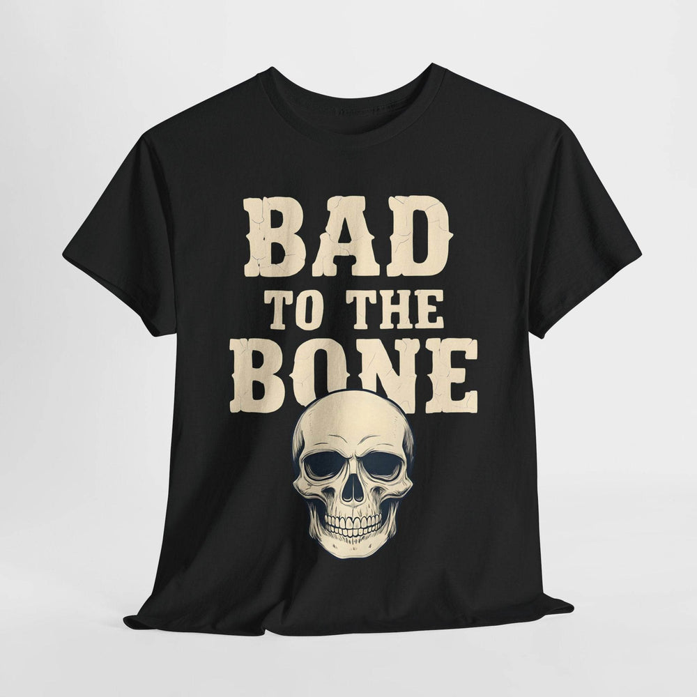 Bad to the Bone T-Shirt - Vintage Skull Graphic Tee - Gutsy Garb