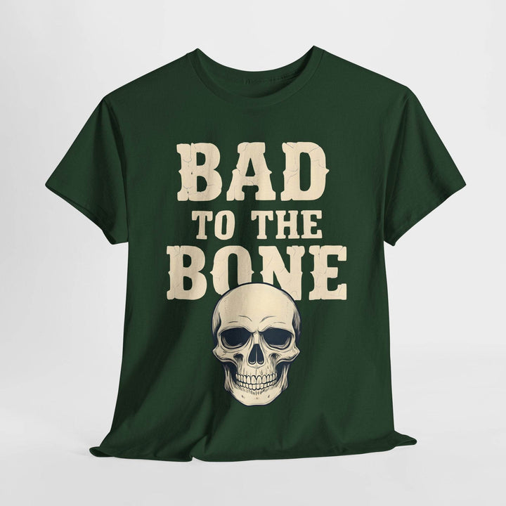 Bad to the Bone T-Shirt - Vintage Skull Graphic Tee - Gutsy Garb