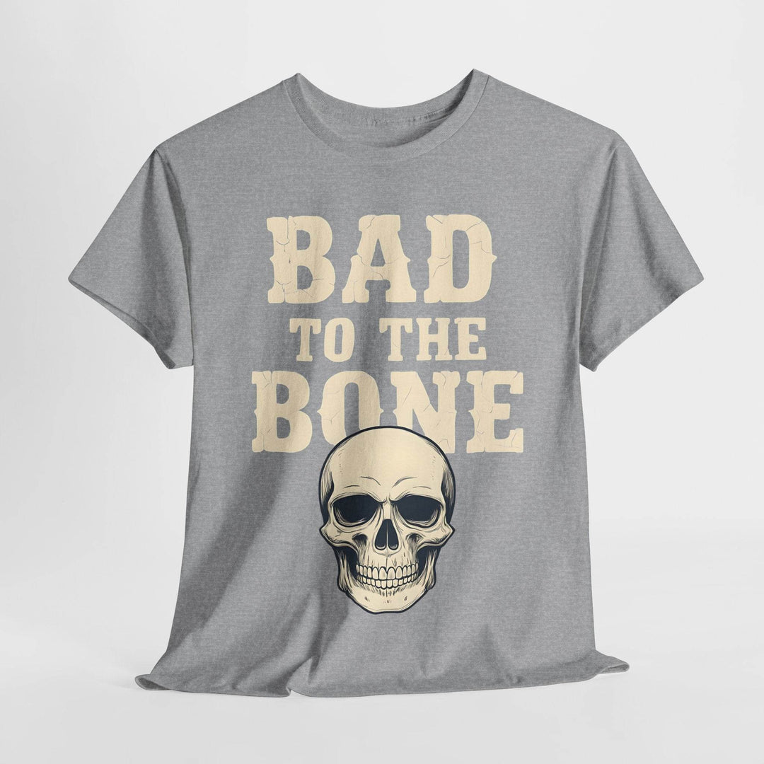 Bad to the Bone T-Shirt - Vintage Skull Graphic Tee - Gutsy Garb