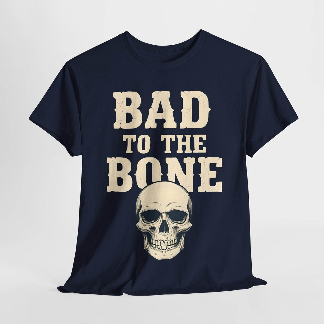 Bad to the Bone T-Shirt - Vintage Skull Graphic Tee - Gutsy Garb