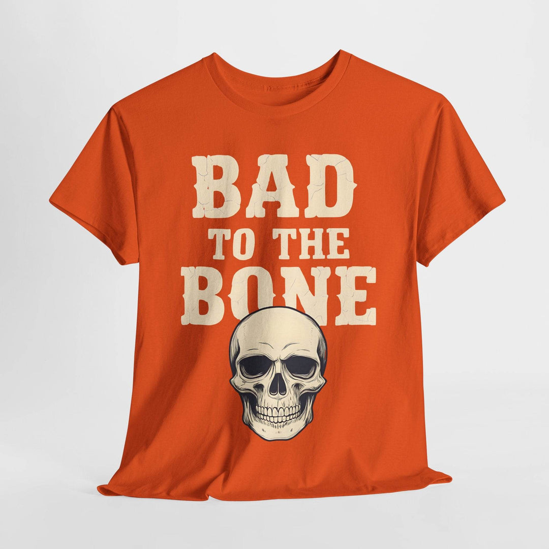 Bad to the Bone T-Shirt - Vintage Skull Graphic Tee - Gutsy Garb