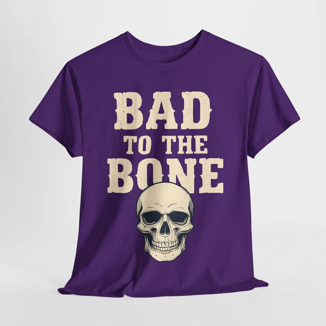 Bad to the Bone T-Shirt - Vintage Skull Graphic Tee - Gutsy Garb