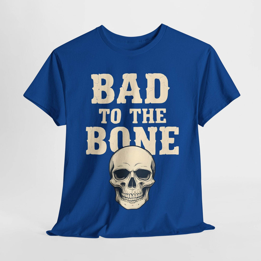 Bad to the Bone T-Shirt - Vintage Skull Graphic Tee - Gutsy Garb